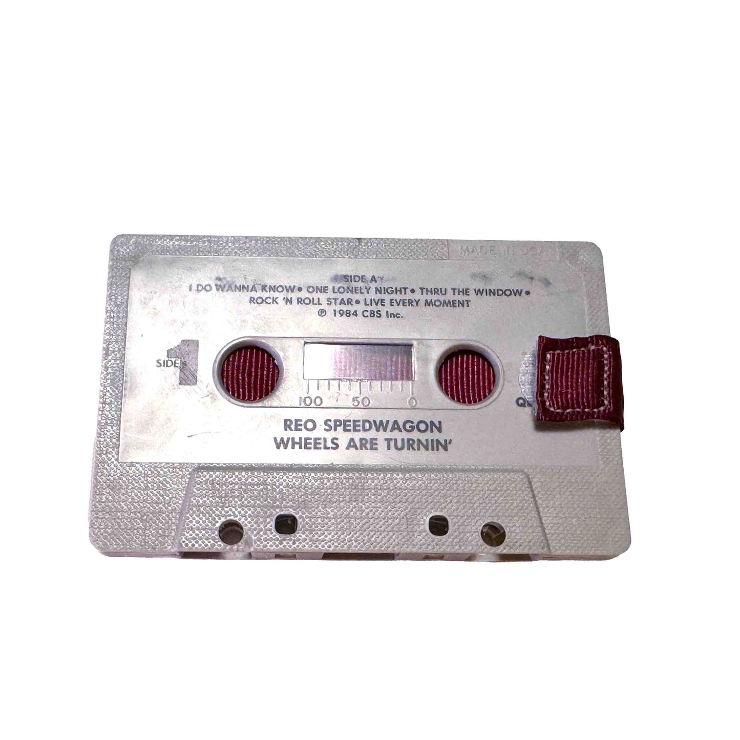 Front of Wheels Are Turnin' by REO Speedwagon cassette wallet